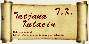Tatjana Kulačin vizit kartica
